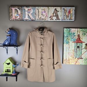 J.Crew Wool Blend toggle Duffle Pea Coat Medium Petite